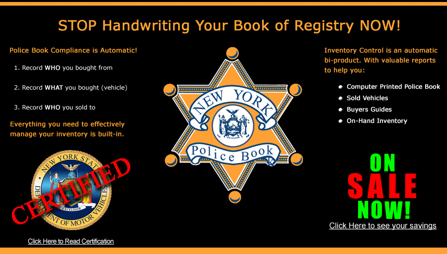 New York Book of Registry Software